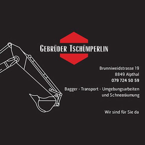 Gebrüder Tschümperlin, Baggerbetrieb / Tief-Strassenbau